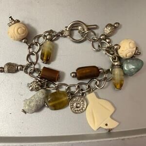 BRACELET MIXED CHARMS‎ STONES &  MORE